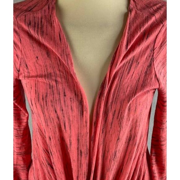 Maurices Womens Small Faux Wrap Top Pink Black - Picture 7 of 11